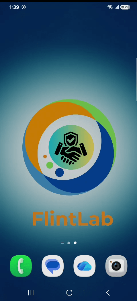 FlintLab running on a physical Android device